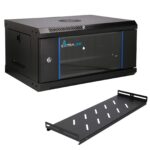EXTRALINK LITE 4U 530X400 WALL-MOUNTED RACKMOUNT CABINET BLACK
