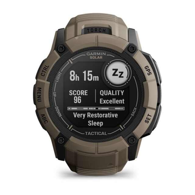 Garmin Instinct 2X Solar Tactical Edition 2.79 cm (1.1 ) MIP 50 mm Digital 176 x 176 pixels Touchscreen Green GPS (satellite) - imagine 12
