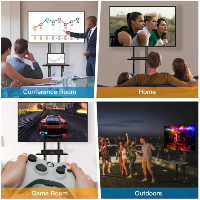 Techly ICA-TR16T signage display mount 177.8 cm (70 ) Black - imagine 7