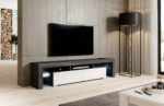 Cama TV stand TORO 200 grey/white gloss - imagine 3