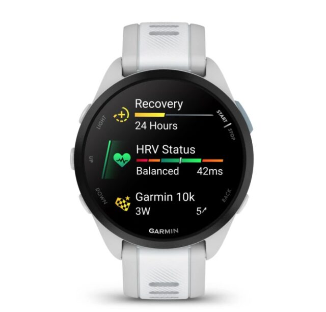 Garmin Forerunner 165 3.05 cm (1.2 ) AMOLED Digital 390 x 390 pixels Touchscreen Grey GPS (satellite) - imagine 4