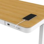 Activejet desk with electric height adjustment 140x70 ET119W-C white/oak - imagine 23