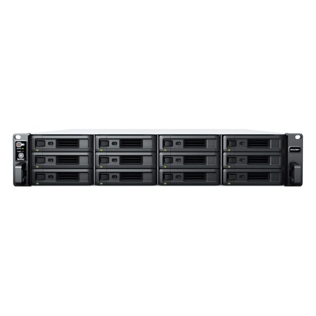 Synology RackStation RS2423RP+ NAS/storage server Rack (2U) Ryzen Embedded V1780B 8 GB DDR4 0 TB DiskStation Manager Black  Grey - imagine 3