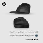 HP Wireless Mouse 920 Ergo Vertical Black - imagine 9