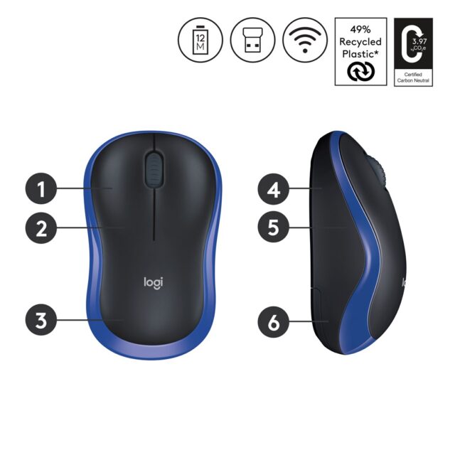 Logitech Wireless Mouse M185 - imagine 6