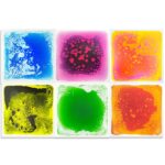 Tullo Sensory path – colorful sensory tiles with liquid 6 pcs