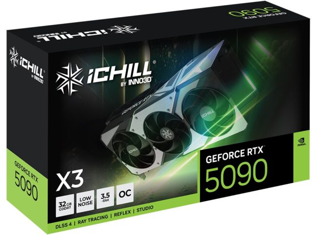 Inno3D iChill GeForce RTX 5090 X3 NVIDIA 32 GB GDDR7 - imagine 2