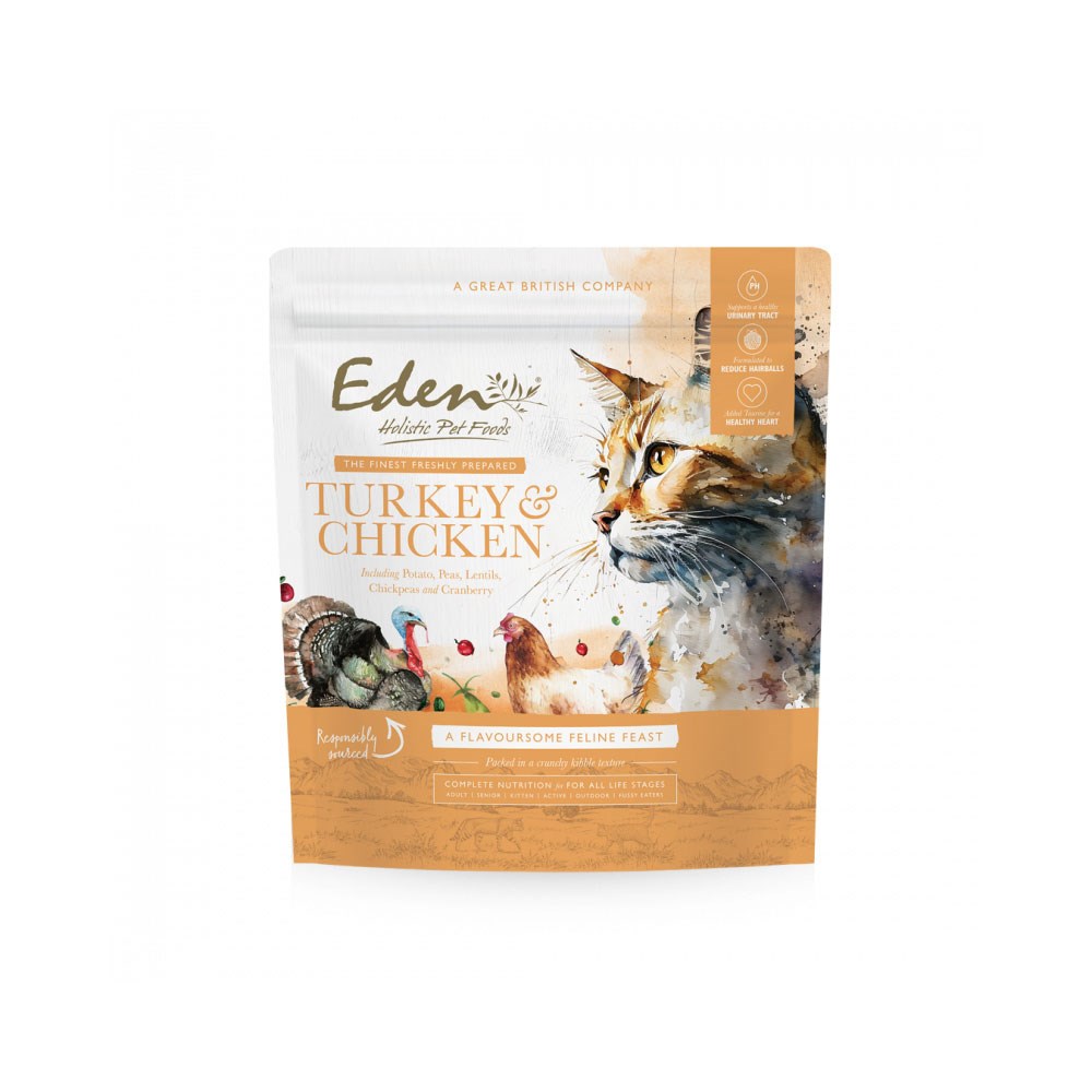 cps-78ee7d126a8f82f85f2694f82807508b-2026-01-18-23-34-56 EDEN Turkey & Chicken - dry cat food - 1.5 kg - imagine 1