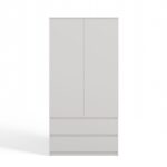 Topeshop SZAFA MALWA B bedroom wardrobe/closet 5 shelves 2 door(s) White - imagine 2