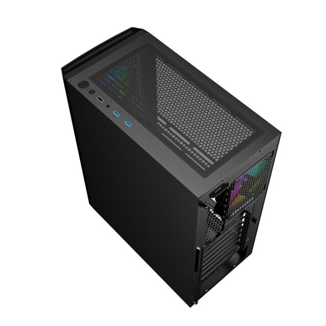 Gembird CCC-FC-400X Gaming ARGB computer case Fornax 400X  black - imagine 7