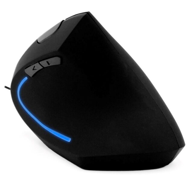 MEDIA-TECH VERTIC MT1122 Wired vertical mouse 6400 DPI Black - imagine 7