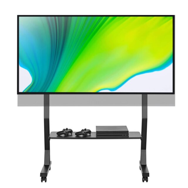 Techly Floor Stand with Shelf for 45-90  LCD/LED/Plasma TV - imagine 3