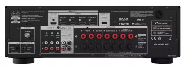 Home cinema receiver Pioneer VSX835D Black - imagine 3