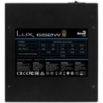 Aerocool LUX 650W power supply unit 20+4 pin ATX ATX Black - imagine 4