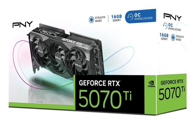 PNY GeForce RTX 5070 Ti OC NVIDIA 16 GB GDDR7 - imagine 5