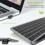Techly ICTB9801TB keyboard Universal RF Wireless + Bluetooth QWERTY US English Black - imagine 6