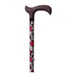 Walking stick aluminium decorative Flowers - imagine 2