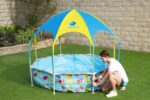 Bestway Steel Pro 2.44m x 51cm Splash-in-shade Play Pool  Orange/Yellow - imagine 25
