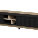 Cama RTV PORTO 3D cabinet 190x38x50 oak/black