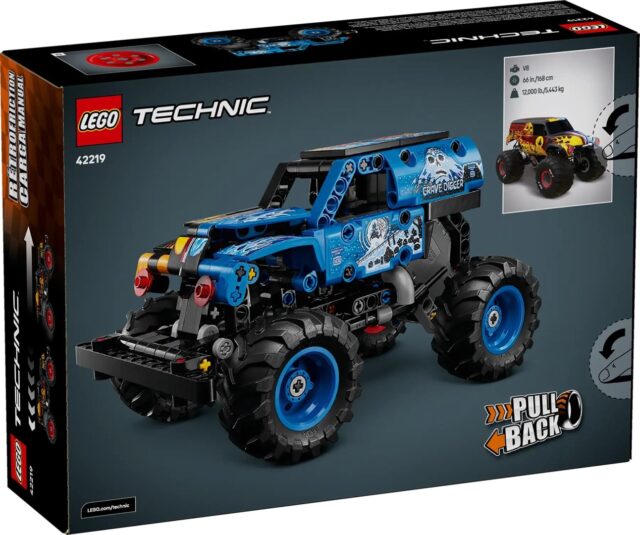 LEGO TECHNIC 42219 Monster Jam Grave Digger Fire and Ice - imagine 2