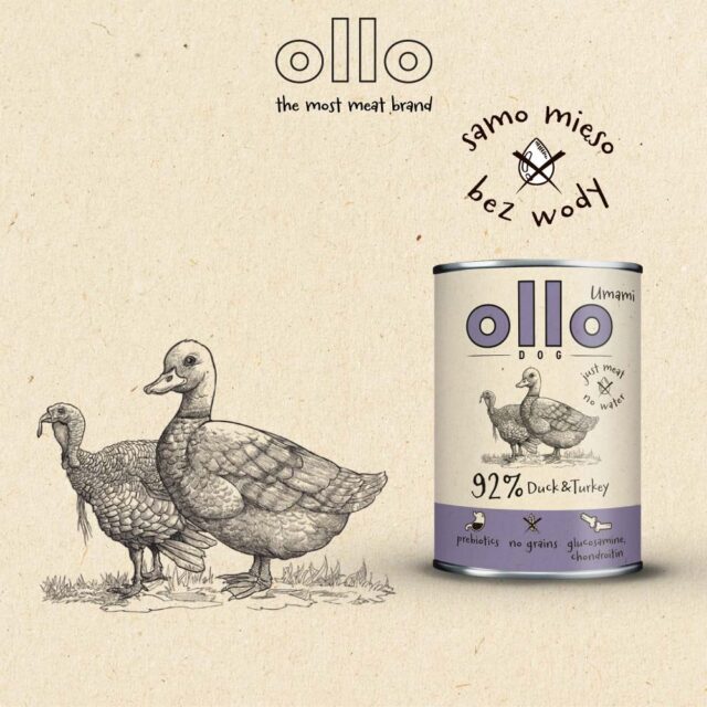 OLLO Umami Duck and turkey - wet dog food - 850g - imagine 5