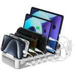 4smarts Team 100W charging station 5xUSB-C with set of 6 cables silver