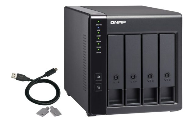 QNAP TR-004 storage drive enclosure HDD/SSD enclosure Black 2.5/3.5 - imagine 7