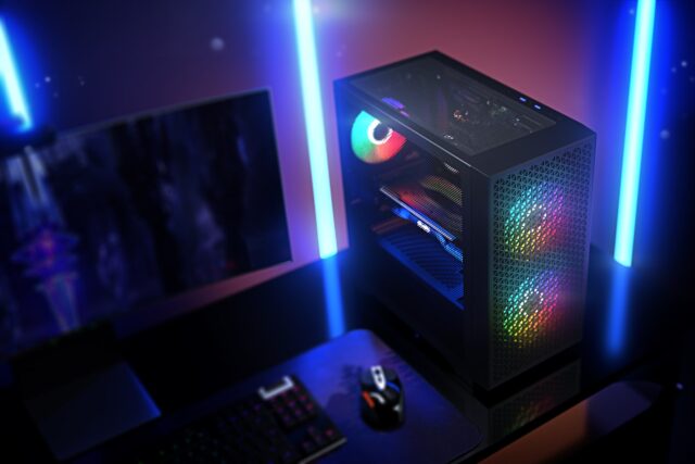 Logic DART PRO ARGB MINI USB-C PC Case Black - imagine 6