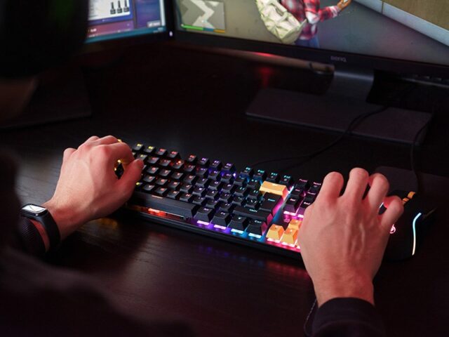 Tracer HORNET 87 keyboard Mouse included Gaming USB QWERTY English Black  Yellow - imagine 8