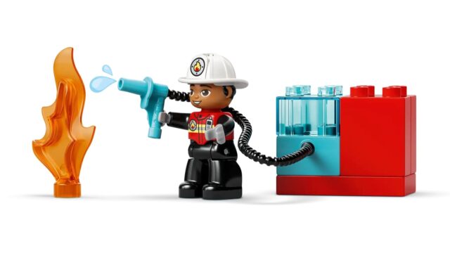 LEGO DUPLO TOWN 10473 Wóz strażacki z wężem i strażakiem - imagine 4