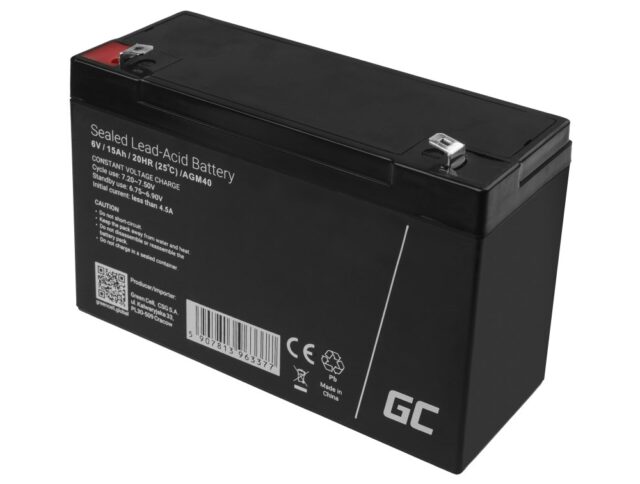 Green Cell AGM40 UPS battery Sealed Lead Acid (VRLA) 6 V 15 Ah - imagine 3