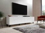 RTV cabinet ETNA 200x42x52 white matt - imagine 5