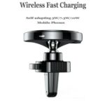 Uchwyt z ład. indukcyjnym 10W NANO GLUEF606 montowany na kratkę wentylacyjną - imagine 3