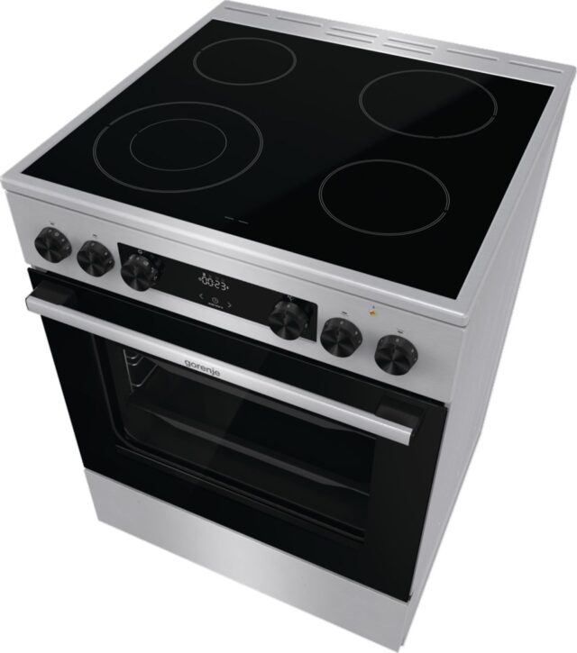 Gorenje GECS6C70XC cooker Freestanding cooker Electric Coil hob Stainless steel A - imagine 5