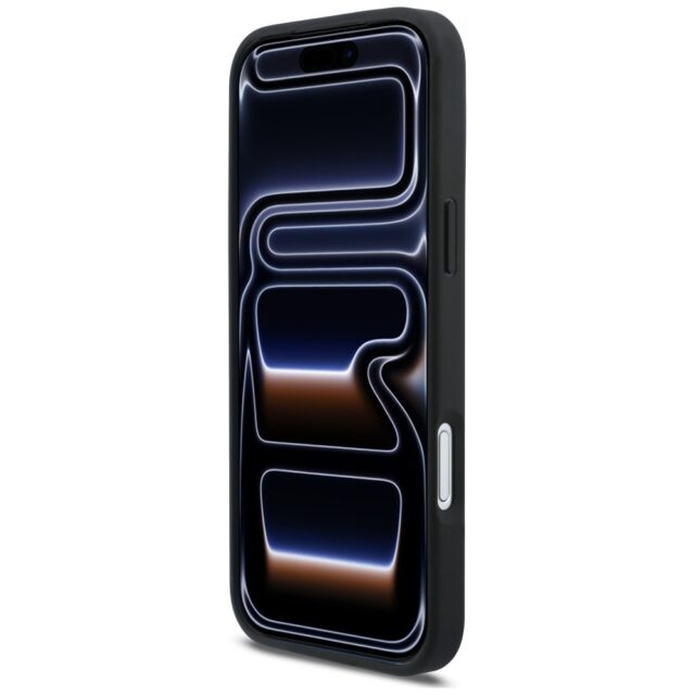 Case Karl Lagerfeld Rhinestones Karl&Choupette Pin for iPhone 17 Pro Max black - imagine 5