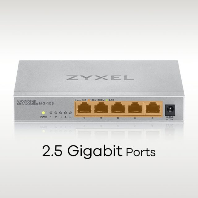 Zyxel MG-105 Unmanaged 2.5G Ethernet (100/1000/2500) Steel - imagine 7