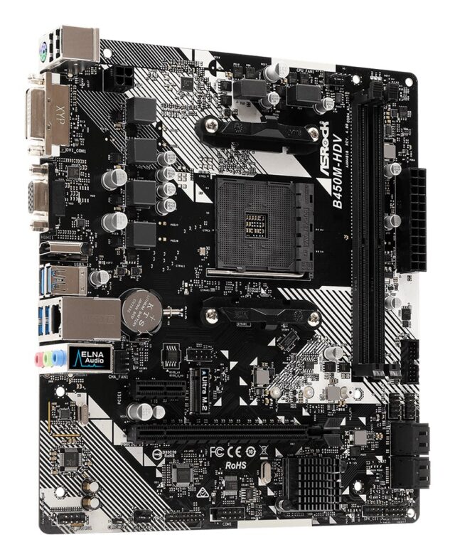 Asrock B450M-HDV R4.0 AMD B450 Socket AM4 micro ATX - imagine 4