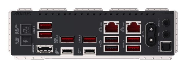 GIGABYTE X870E AORUS XTREME AI TOP Motherboard - Supports AMD Ryzen 9000 Series CPUs  18+2+2 phases VRM  up to 8800MHz DDR5 (OC)  1xPCIe 5.0 M.2 + 3xPCIe 4.0 M.2  WI-FI 7  10GbE LAN  USB 4 - imagine 5