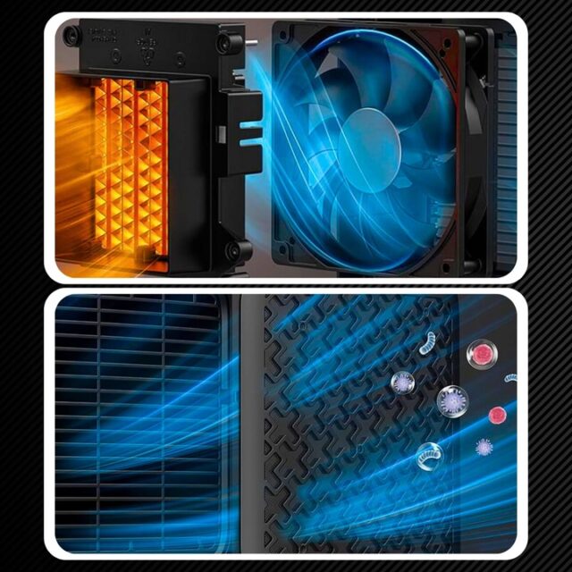 EXTRALINK GRZEJNIK ELEKTRYCZNY KOLUMNOWY CERAMICZNY FARELKA 1500W PILOT LED - imagine 7