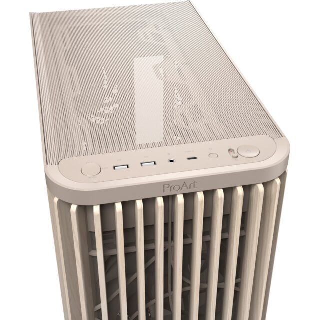 Obudowa Asus PROART PA401 WOOD TG PWM BEIGE - imagine 5