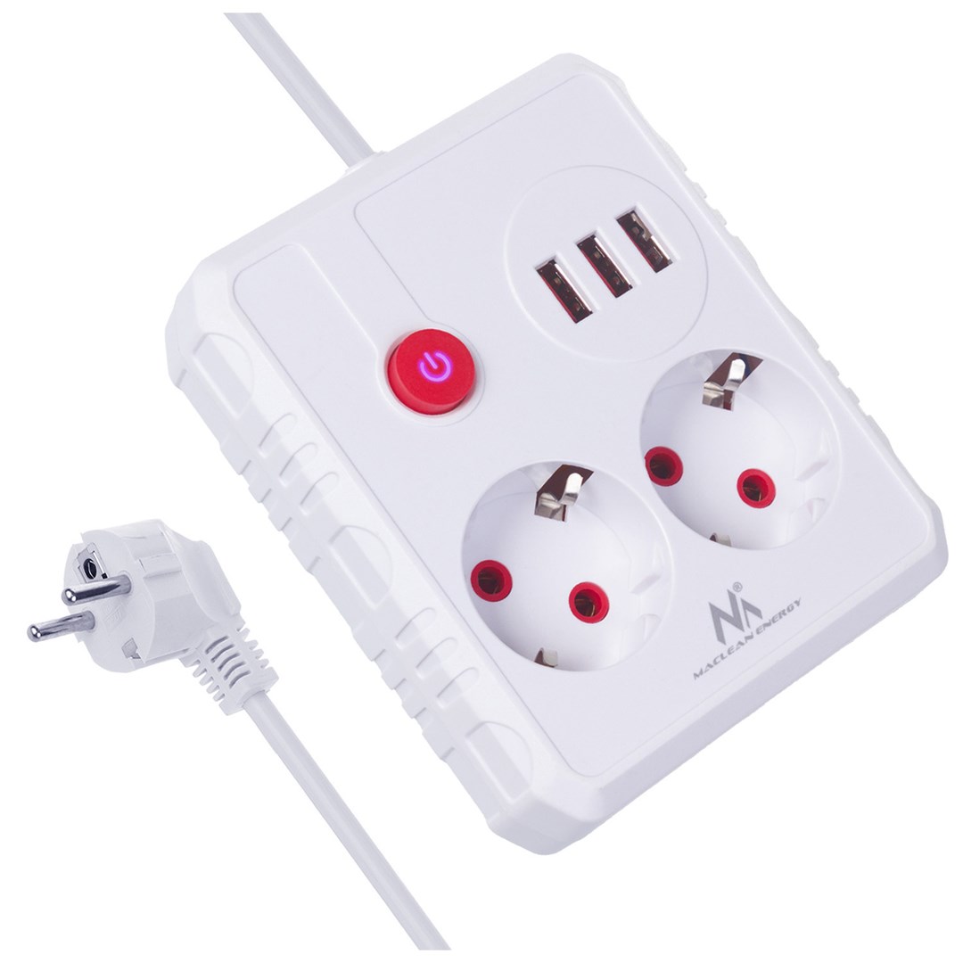 cps-7ccd85fed09cb3da76f46374ff6630b9-2026-01-18-05-14-51 MACLEAN POWER STRIP 2 SOCKETS 3XUSB MCE388 W - imagine 1