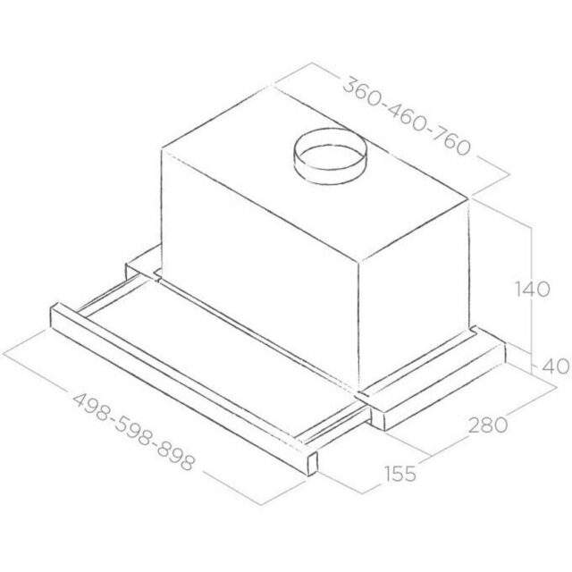 Okap ELICA ELITE 14 LUX WH/A/60 - PRF0037990B - imagine 3