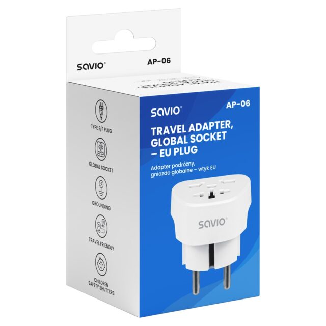 Savio AP-06 power adapter/inverter Universal 3750 W White - imagine 6