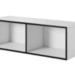 Cama open storage cabinet ROCO RO2 112/37/37 white/black