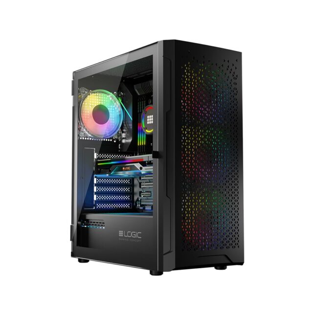 Logic ARAMIS ARGB MINIDI USB 3.0 Case Black - imagine 12