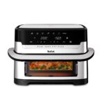 Tefal Dual Easy Fry Flex EY922D 9 L Stand-alone Hot air fryer Black  Stainless steel - imagine 2