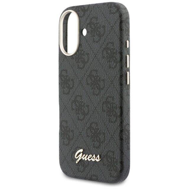 Case Guess 4G Script MagSafe for iPhone   17  black - imagine 6