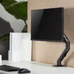 Maclean MC-906 Monitor Mount Holder Desk Table Mount 17  - 27  Adjustable Rotatable VESA 7 kg - imagine 21