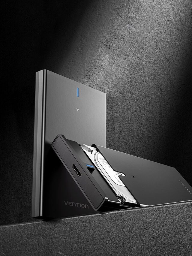 Vention 2.5 Inch SATA Hard Drive Enclosure (USB 3.0 Micro-B) Black - imagine 5