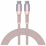 Kabel Verbatim Sync & Charge USB-C do     USB-C 100W PD3.0/QC3.0 120cm różowy 31857